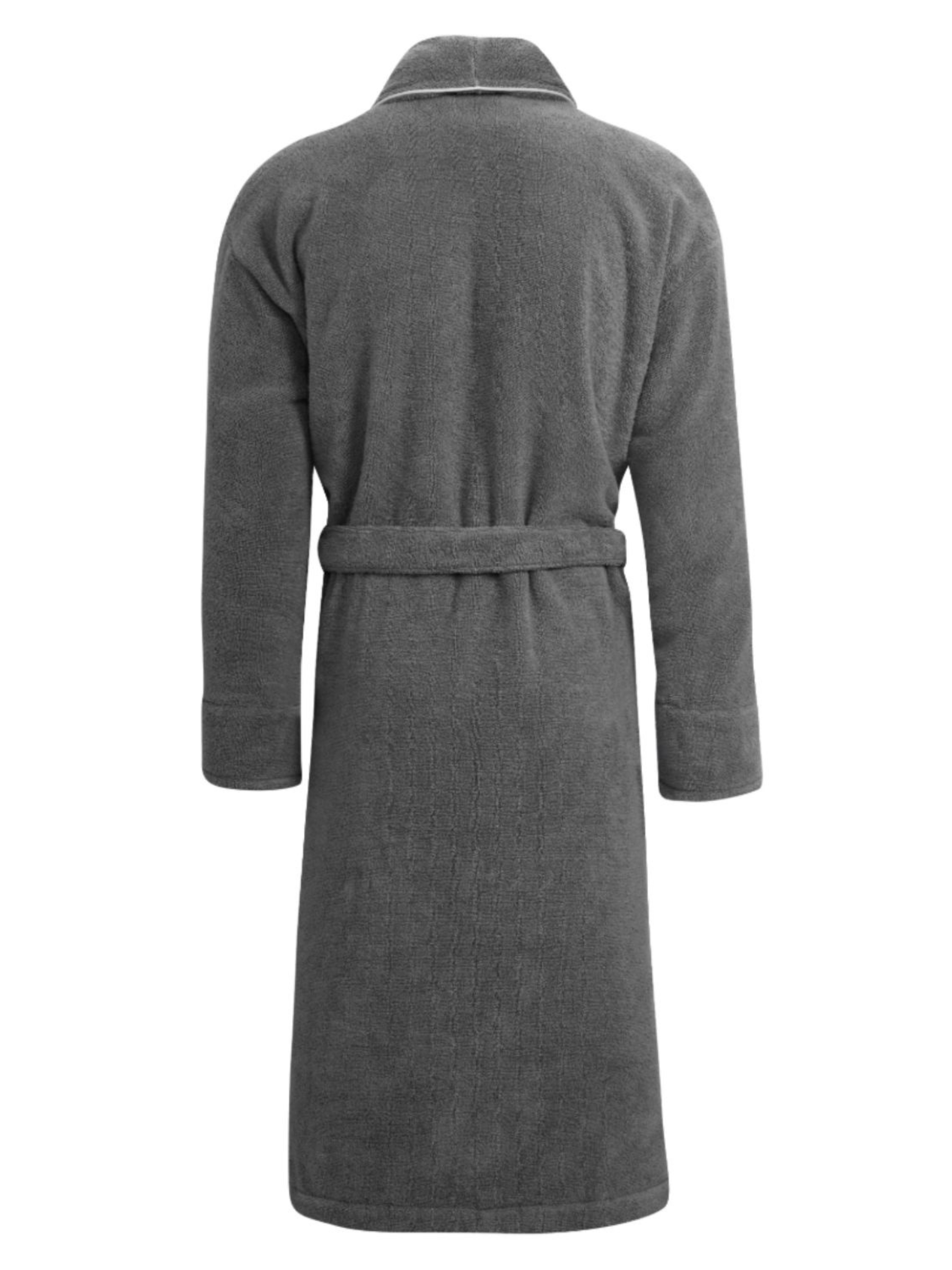 bown of london atlas grey lightweight men's dressing gown reviews Men's Grey Towelling Dressing Gown - Europa