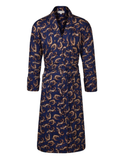 Lightweight Men's Dressing Gown - Gekko Navy