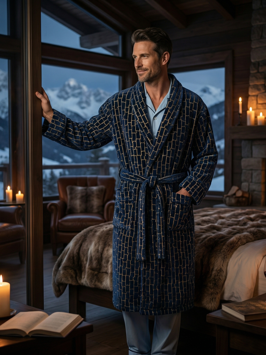 Men's Dressing Gown - Agean