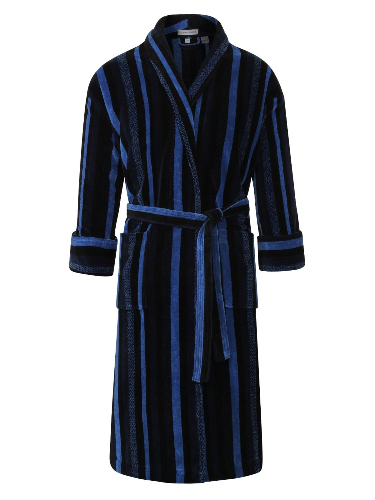 mens luxury dressing gown Gentlemen's Bathrobe Color:Light blue 5.3 oz BI0038 Knit Evening Dress for a size M weighs