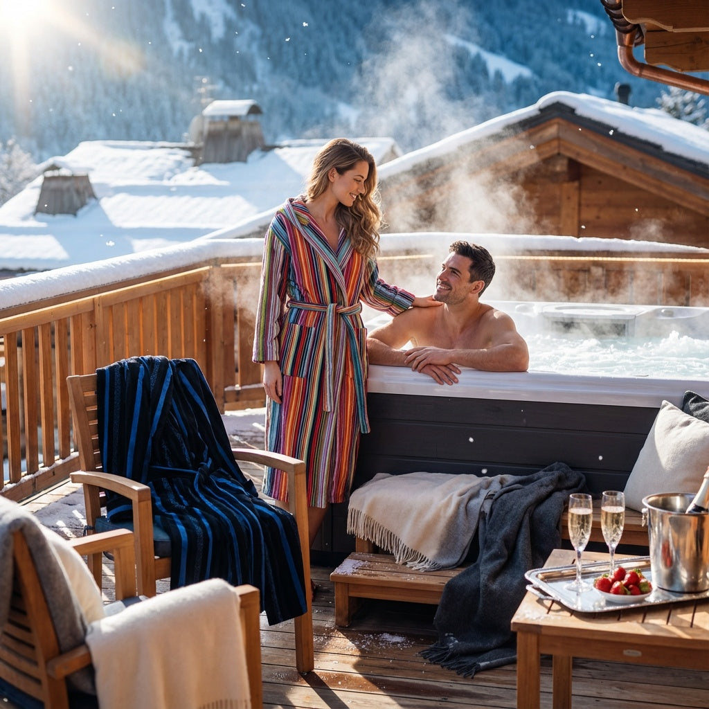 Women's Hooded Dressing Gown - Daylight