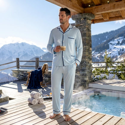 Men's Breathable Bamboo Pyjamas - Hades