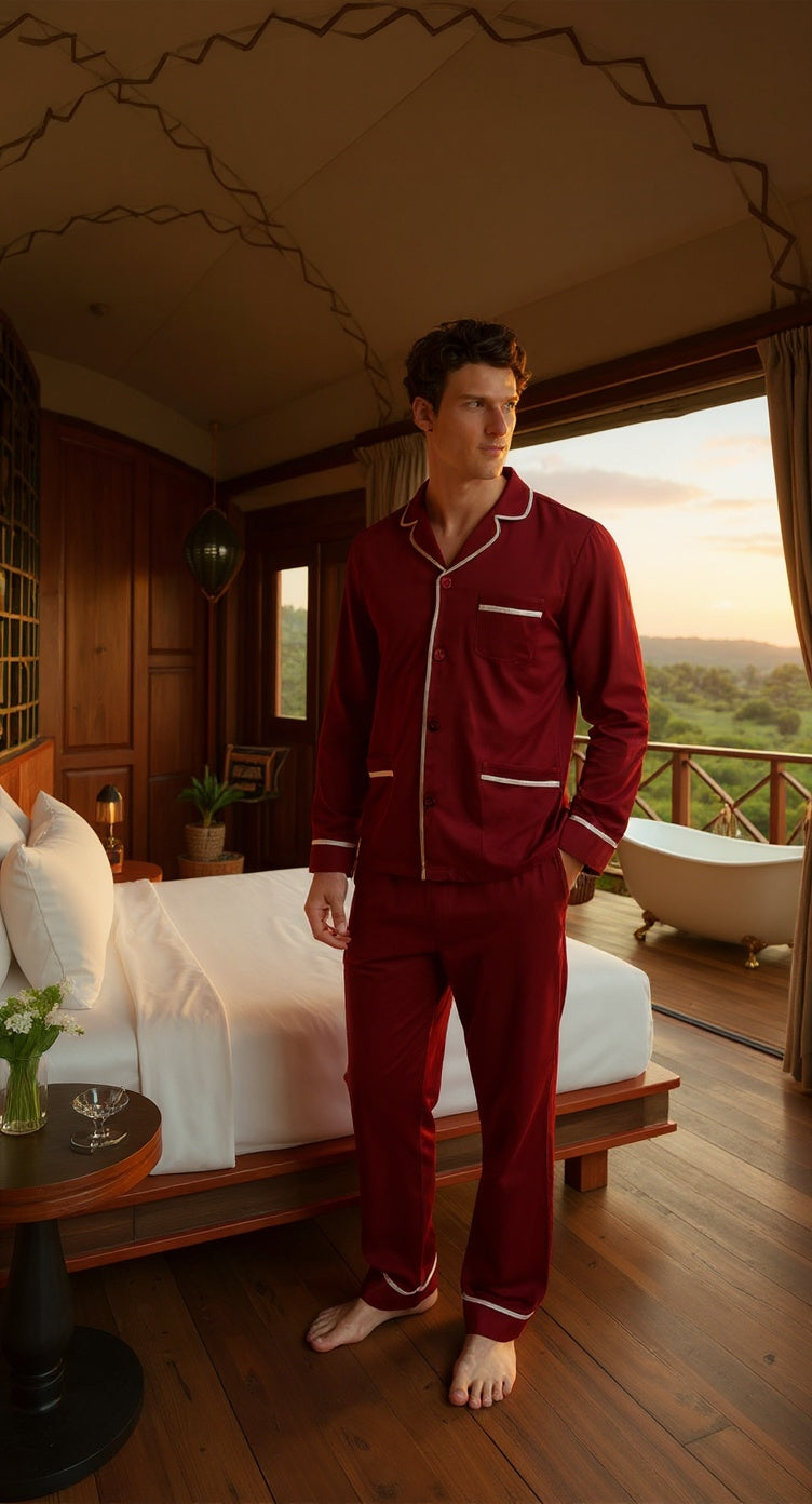 Men's Breathable Bamboo Pyjamas - Apollo