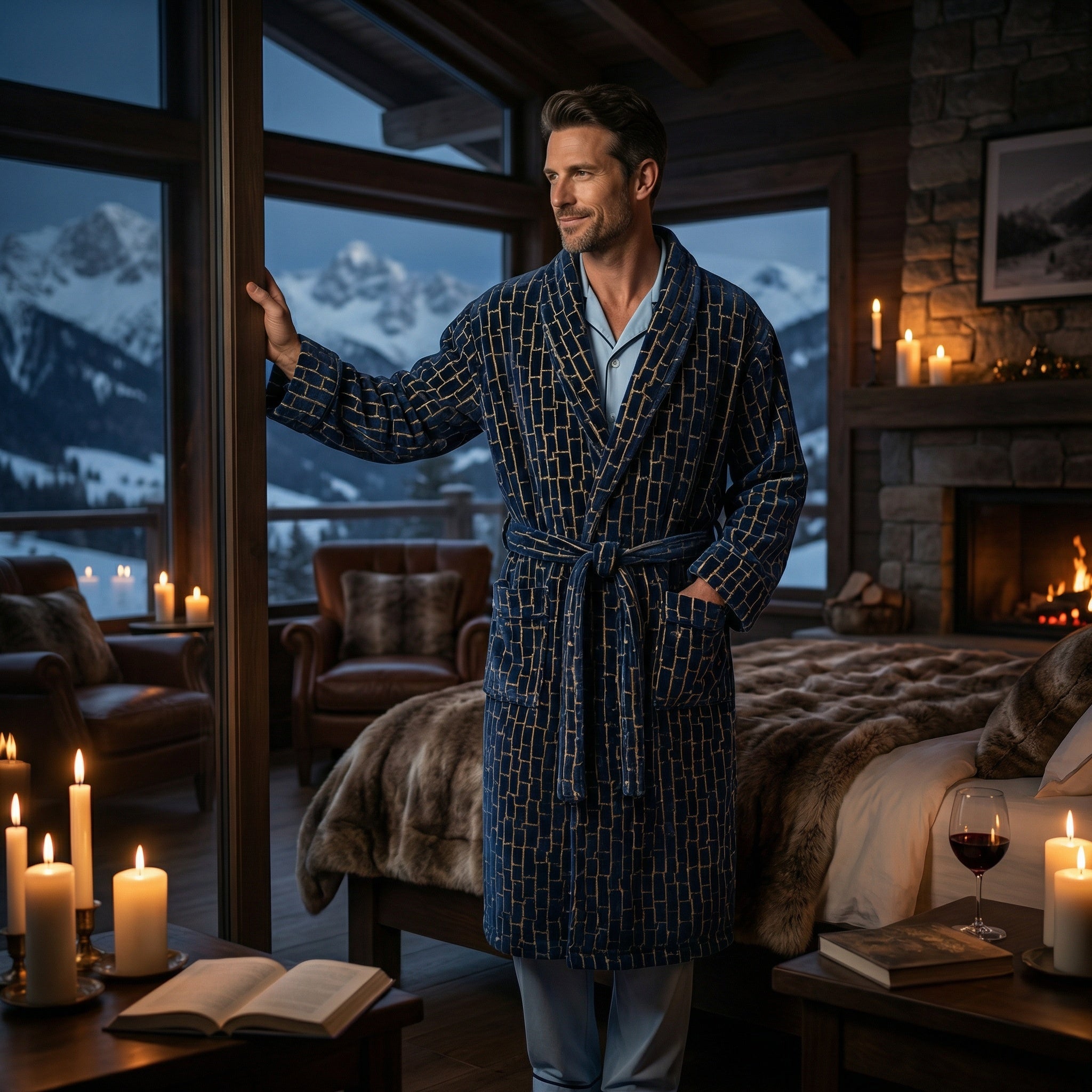 Men's Dressing Gown - Agean