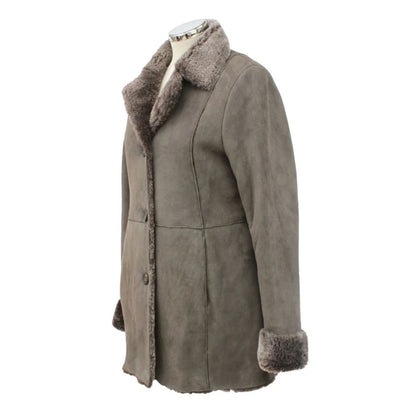 Women's Sheepskin Jacket - Grey - Bown of London