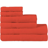 Organic Towel Sets - Coral Orange