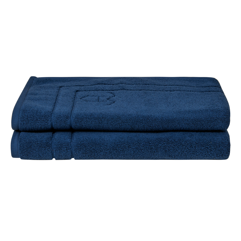 Organic Cotton Bathmat Set - Deep Sea Blue Main Image