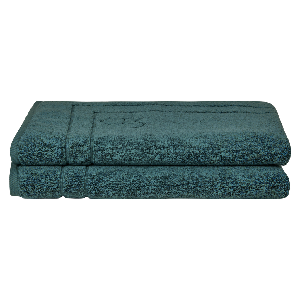 Organic Cotton Bathmat Set - Forest Green