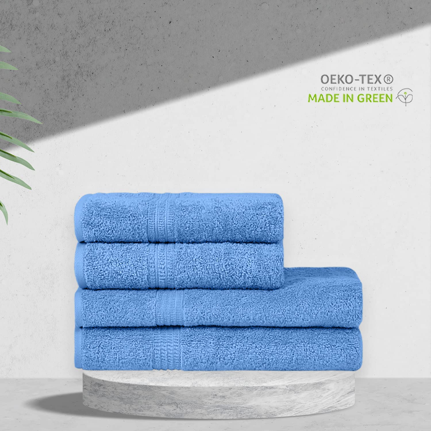 Organic Towel Sets in Sky Blue Towel Collection Bown of London