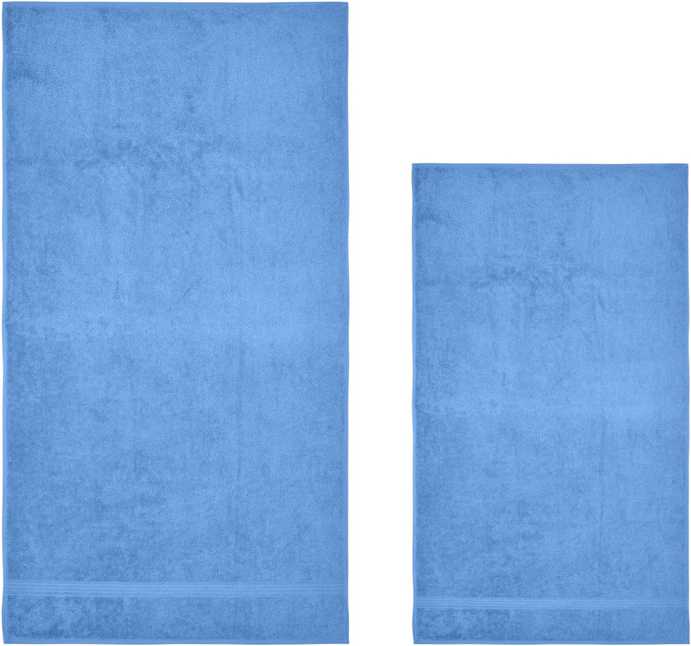 Organic Towel Sets in Sky Blue Towel Collection Bown of London