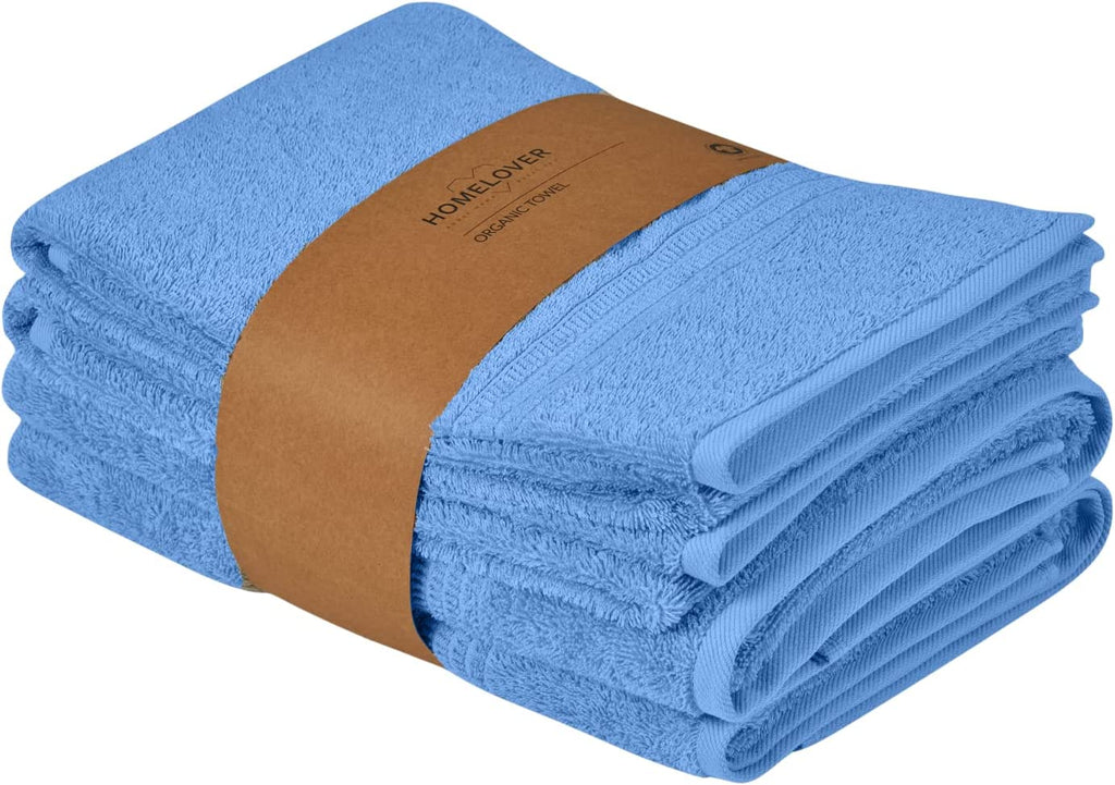 Organic Towel Sets in Sky Blue Towel Collection Bown of London