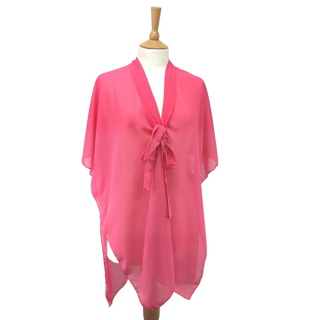 Rebais - Scarf Tie Kaftan (90x180cm) - Bright Pink
