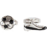 Football & Boot Engravable Back Cufflinks