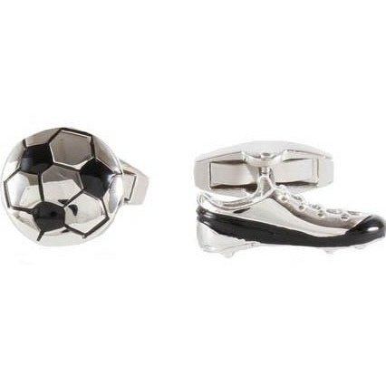 Football & Boot Engravable Back Cufflinks - Bown of London