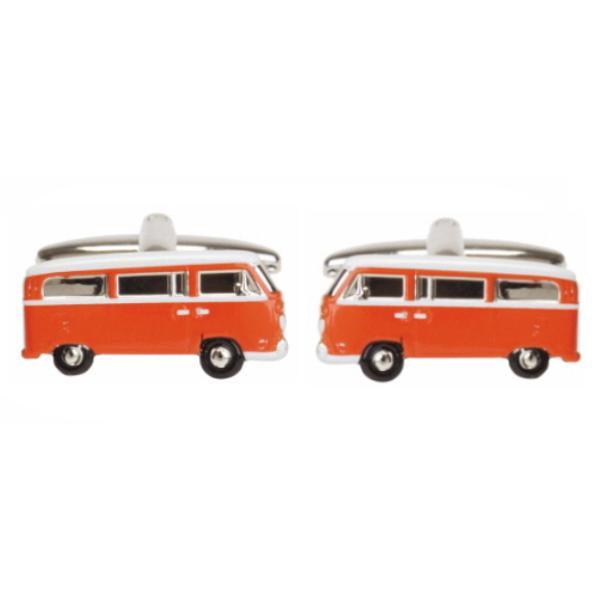 Orange Campervan Cufflinks Bown of London