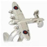Lancaster Bomber Rhodium Plated Cufflinks