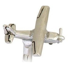 Cessna 172 Aircraft Rhodium Plated Cufflinks - Bown of London