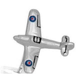 Hurricane Aircraft Rhodium Plated Cufflinks