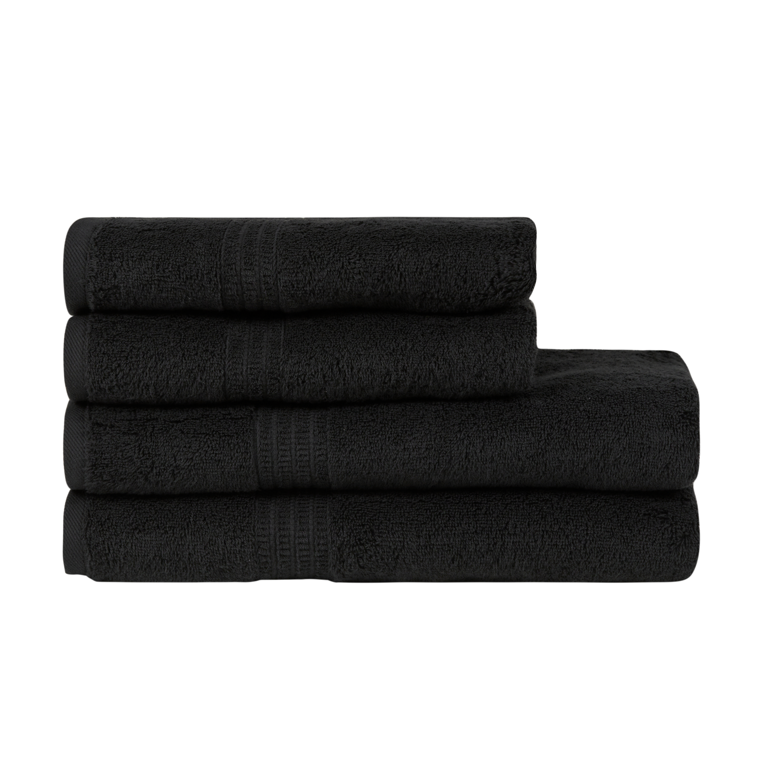 Black shop hand towels