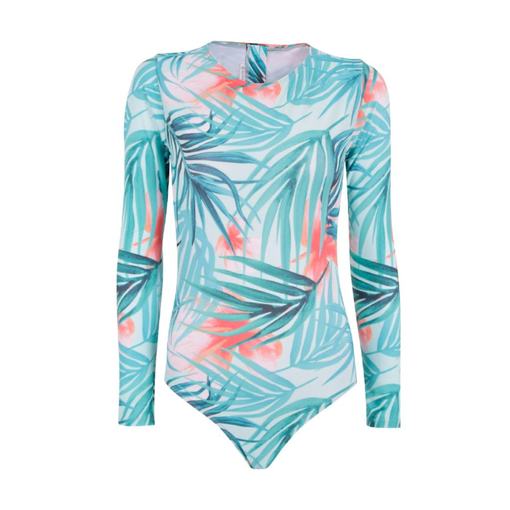 Turquoise Sunrise Classic Longsleeve Back Zip Front View