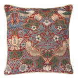 William Morris Strawberry Thief Red- Panelled Cushion Cover 45cm*45cm