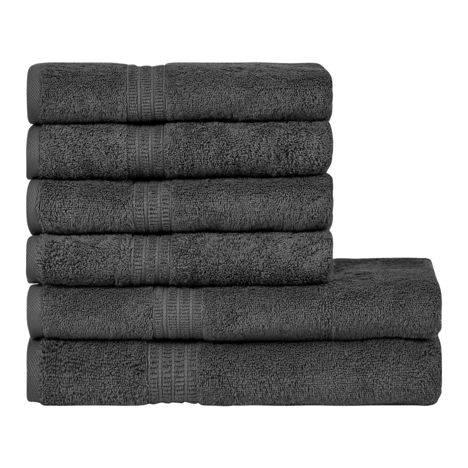 Black grey discount and white towels
