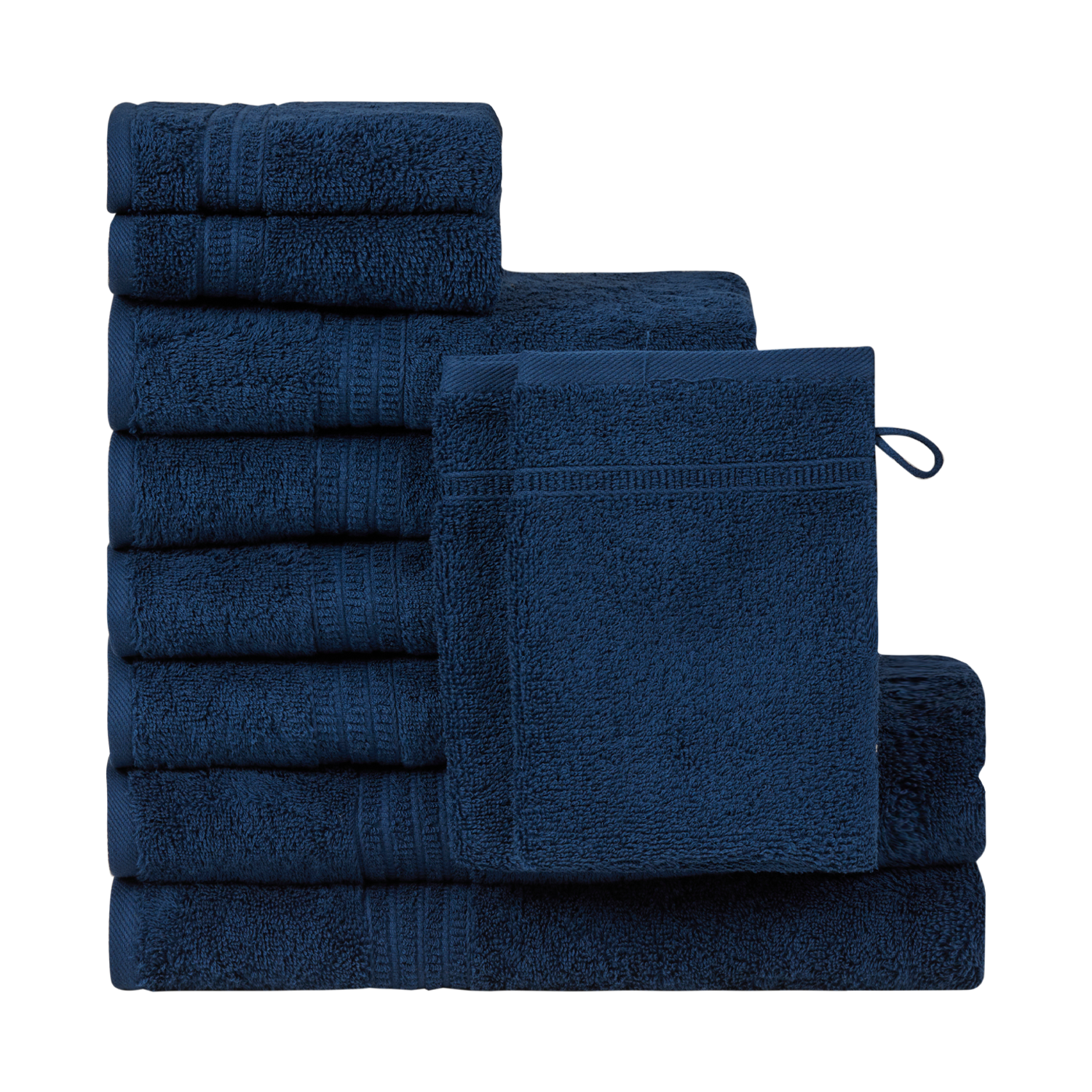 Set 8 Piece 2 Bath Towels 2 Hand Towels 4 Washcloths Cotton Utopia Towels