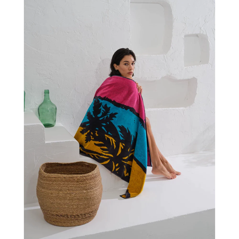 Palm Trees Pattern Beach Towels Bown of London