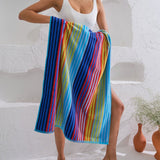 Beach Towel - Bright Colourful Stripes