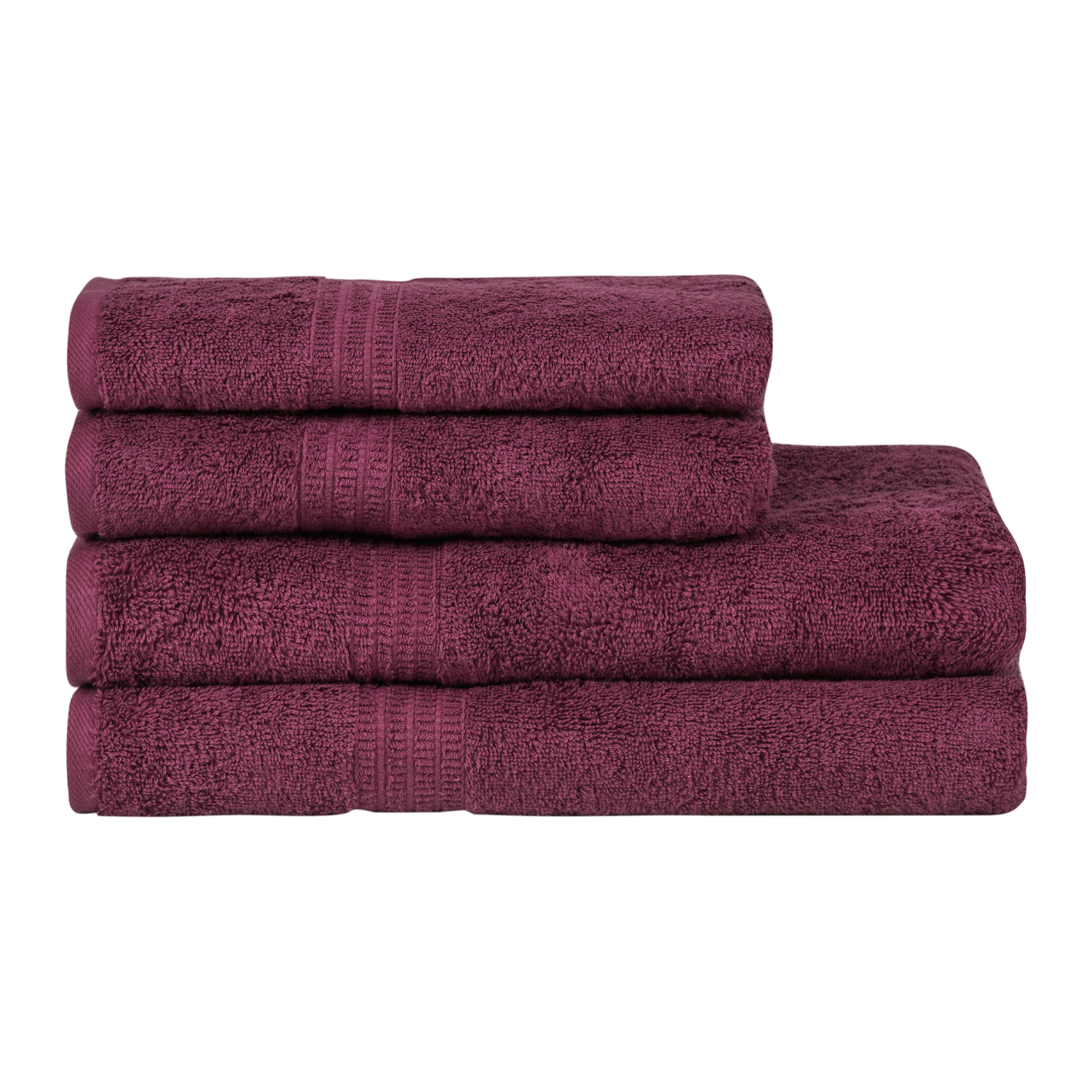 Organic Towel Sets in Plum Purple Towel Collection Bown of London