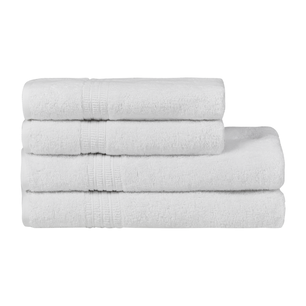 Homelover Towel Sets - Snow White | 2 Bath Towels + 2 Hand Towels