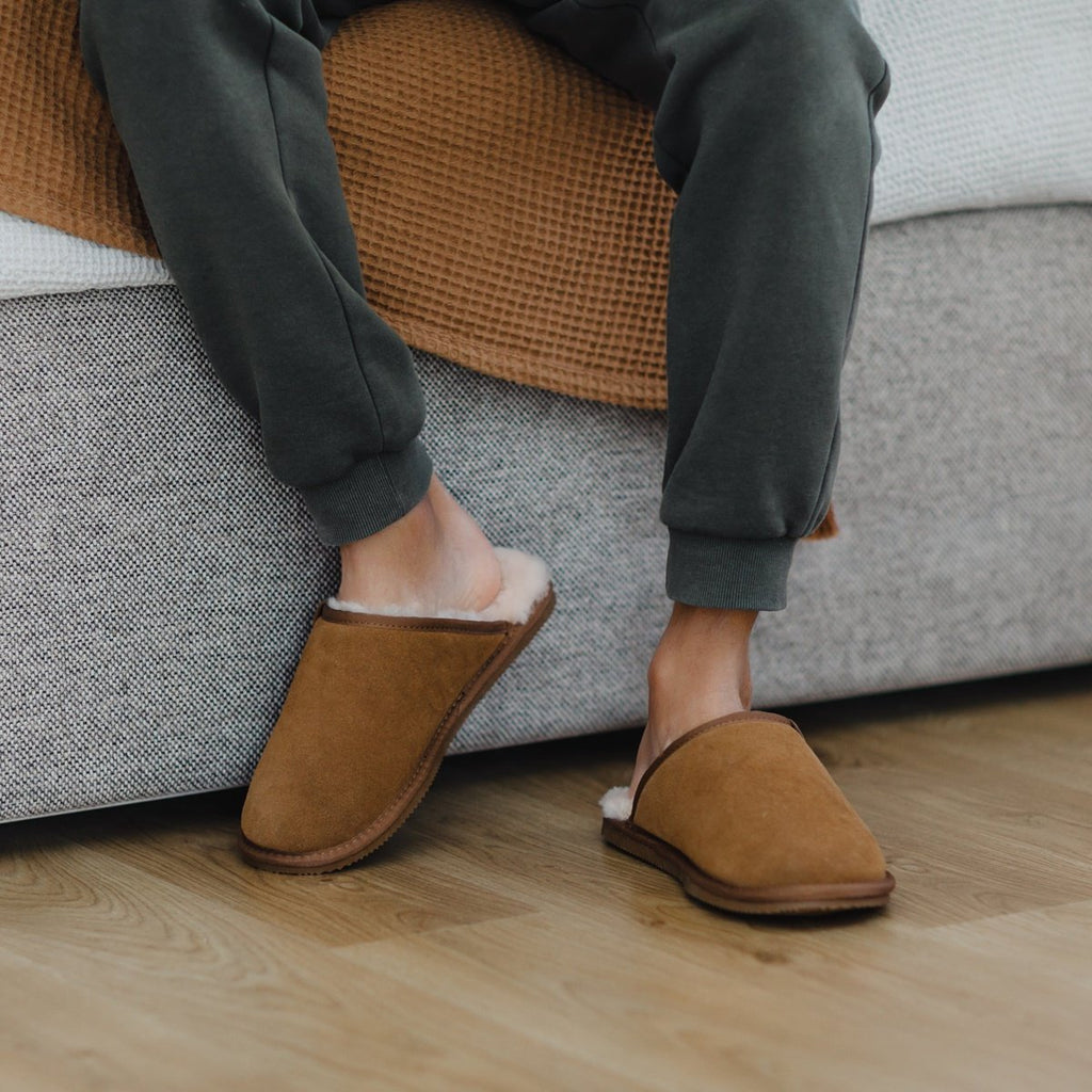 Sheepskin Mule Slipper - Chestnut Main