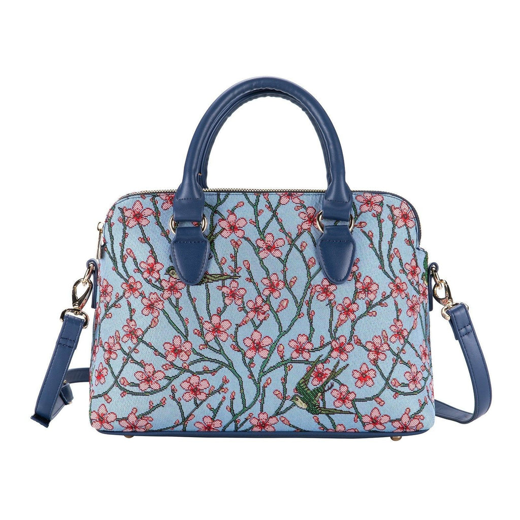 Almond Blossom and Swallow - Triple Compartment Bag | Bown of London
