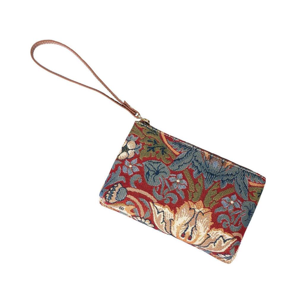 William Morris Strawberry Thief Red - Wristlet | Bown of London