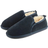 Avi Mens Sheepskin Turn Slipper - Navy