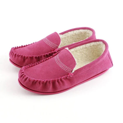 Bethany Ladies Suede Moccasin - Pink Product Image
