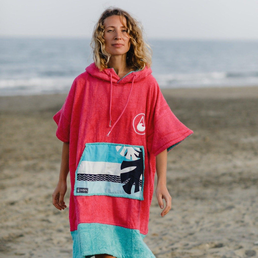 Wave Style Poncho PINK WAVE - Bown of London