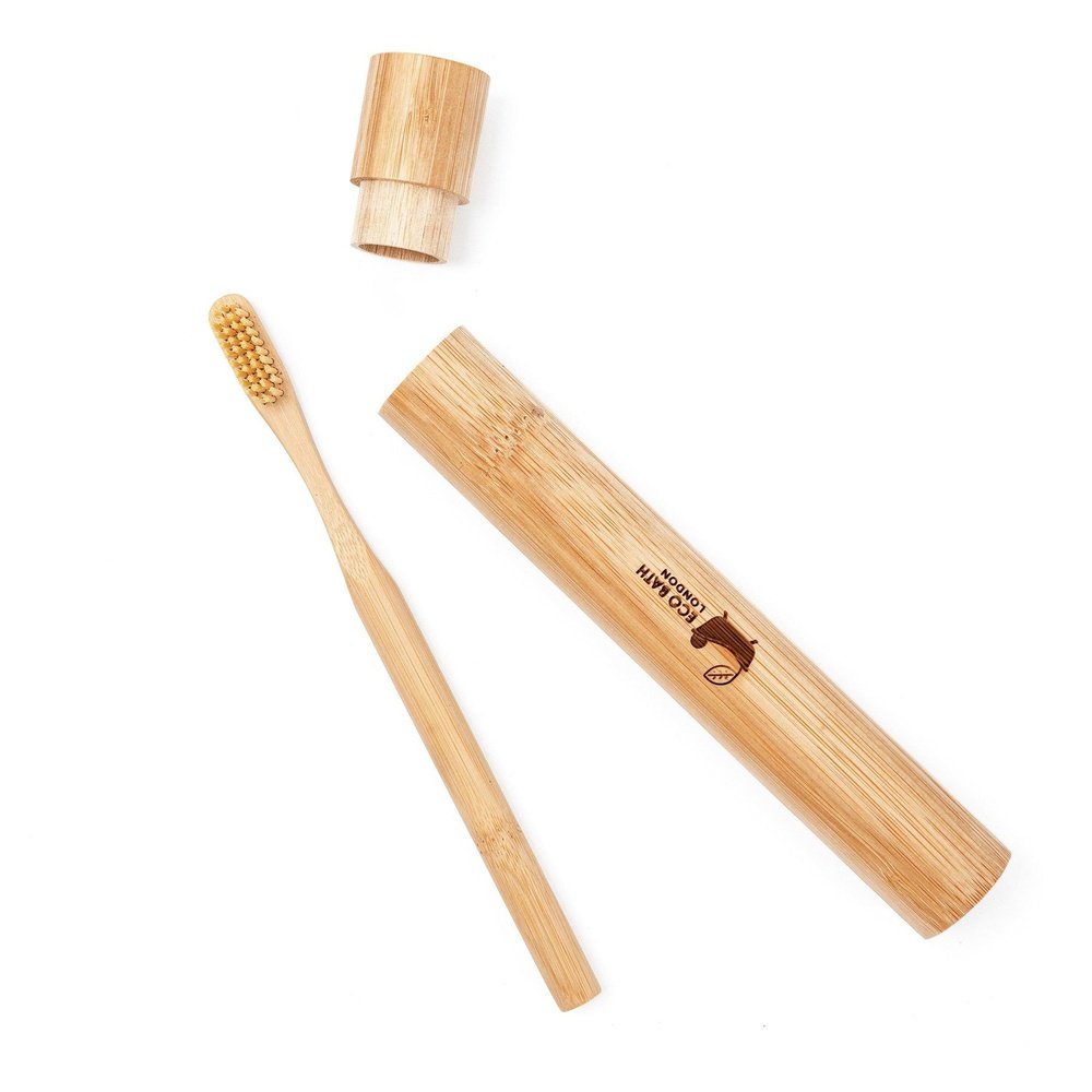 Eco Bath Bamboo Toothbrush In Bamboo Tube | First Step To Sustainable Life