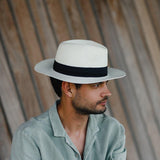 Mens Panama Style Foldable Sun Hat In Bag