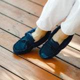 Willow Ladies Wool Moccasin – Navy