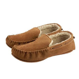 Owen Mens Fleece Lined Moccasin - Chestnut
