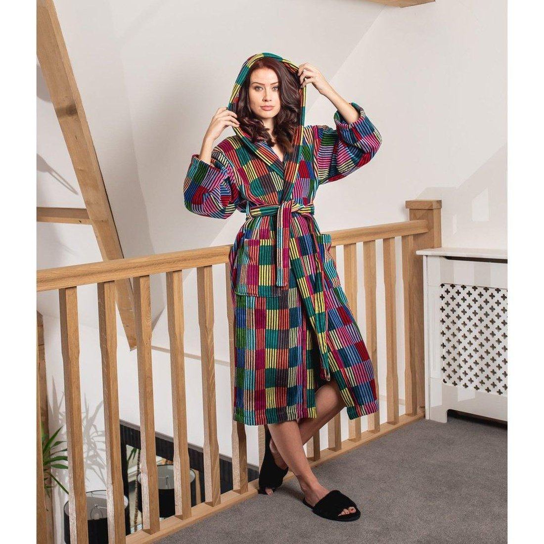 Ladies towelling dressing gown on sale