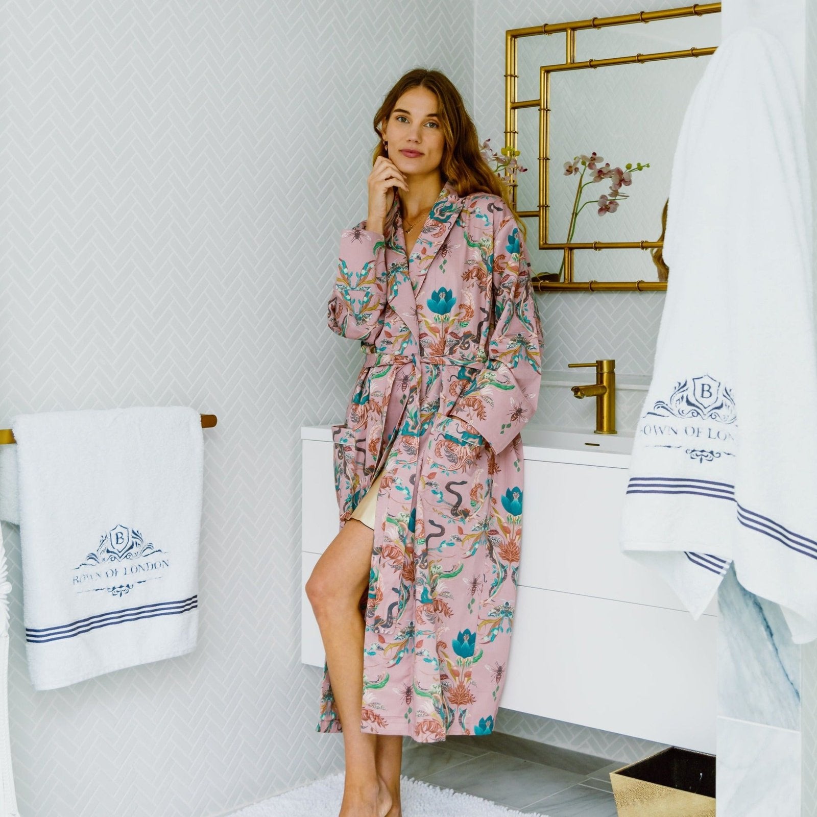 22/24) Camille Womens Floral Lightweight Dressing Gown on OnBuy
