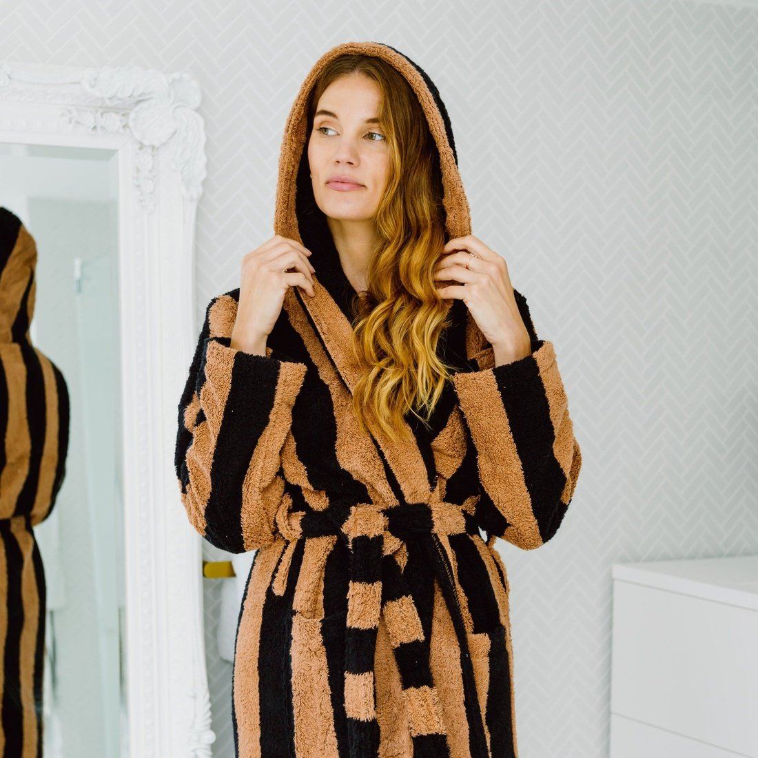 Fleece Hooded Long Dressing Gown | M&S Collection | M&S
