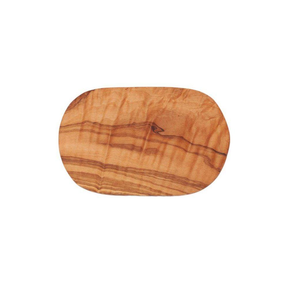 Eco Bath Soap Dish - Olive Wood Ridged Main